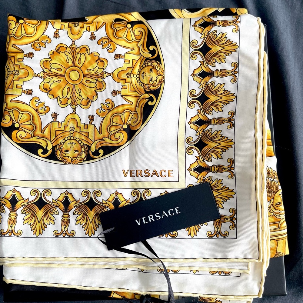 Authentic Versace Silk Scarf